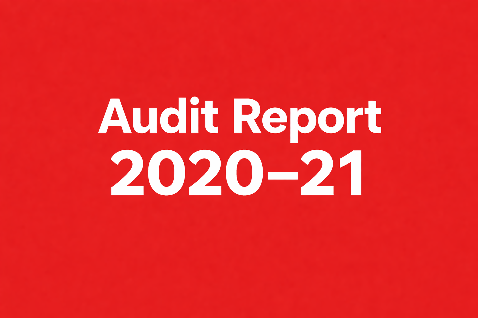 Audit Report 2020–21