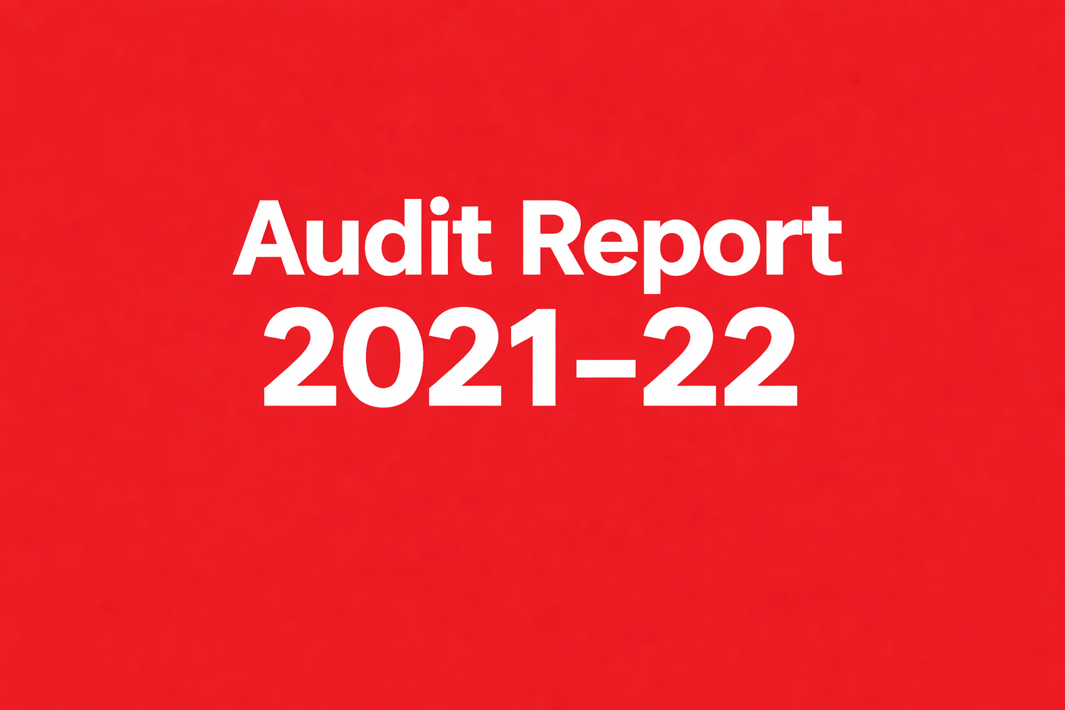 Audit Report 2021–22